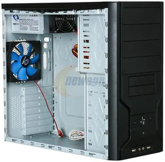 Alt view image 6 of 8 - RAIDMAX APEX ATX-802BP Black SECC Steel ATX Mid Tower Computer Case 450W Power Supply