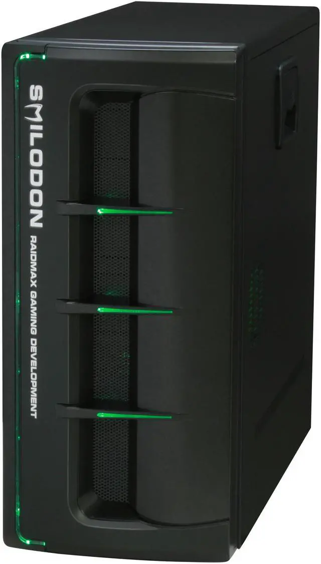 Alt view image 4 of 14 - RAIDMAX SMILODON Extreme Black ATX-612WEB 1.0mm SECC Steel ATX Mid Tower Foldout MB Computer Case