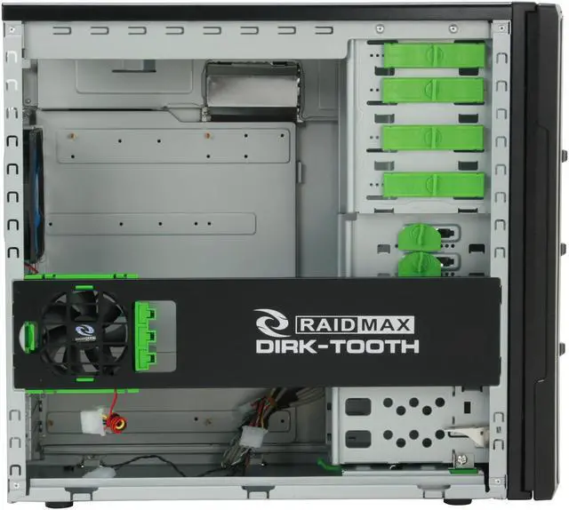 Alt view image 9 of 14 - RAIDMAX SMILODON Extreme Black ATX-612WEB 1.0mm SECC Steel ATX Mid Tower Foldout MB Computer Case