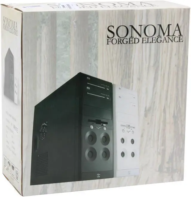 Alt view image 13 of 13 - RAIDMAX SONOMA ATX-402W White SECC Steel ATX Mid Tower Computer Case