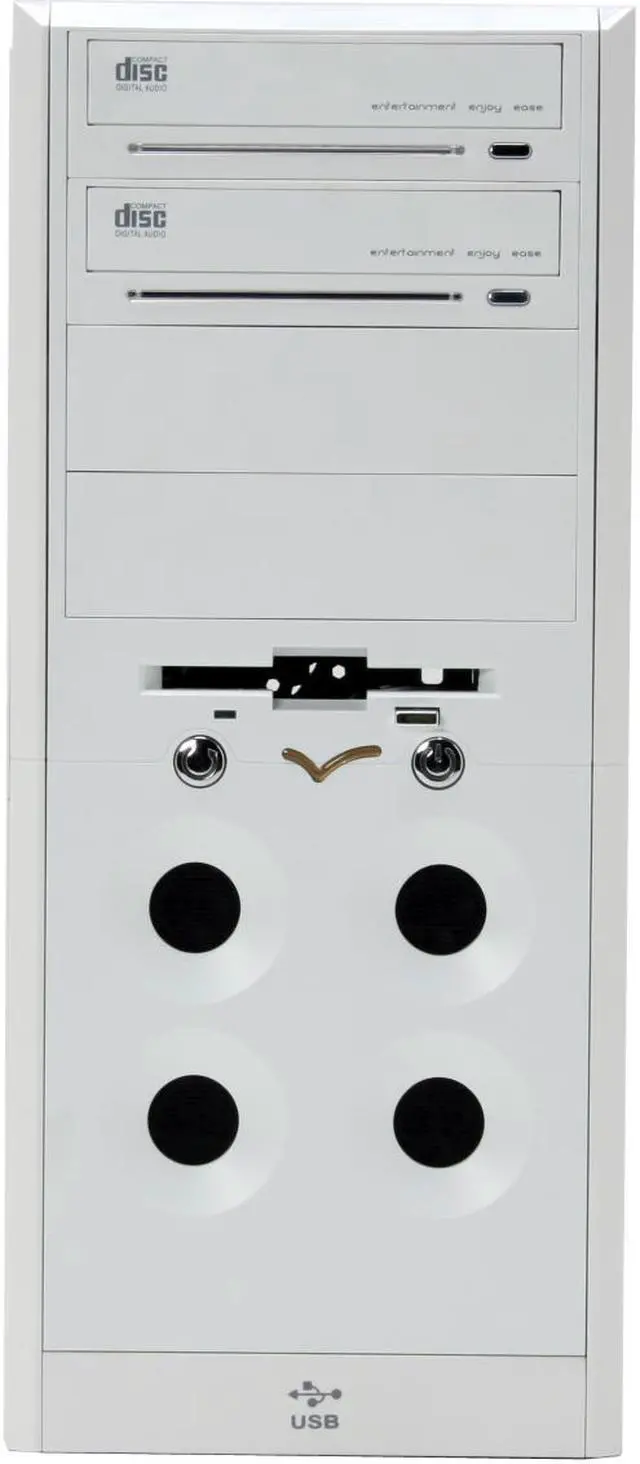 Alt view image 2 of 13 - RAIDMAX SONOMA ATX-402W White SECC Steel ATX Mid Tower Computer Case