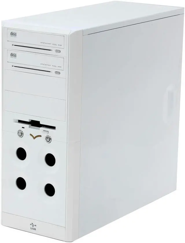 Alt view image 3 of 13 - RAIDMAX SONOMA ATX-402W White SECC Steel ATX Mid Tower Computer Case