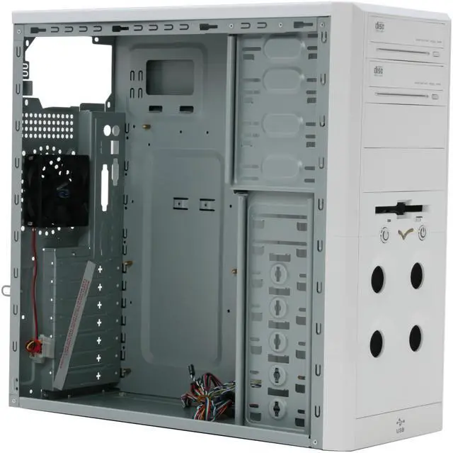 Alt view image 9 of 13 - RAIDMAX SONOMA ATX-402W White SECC Steel ATX Mid Tower Computer Case