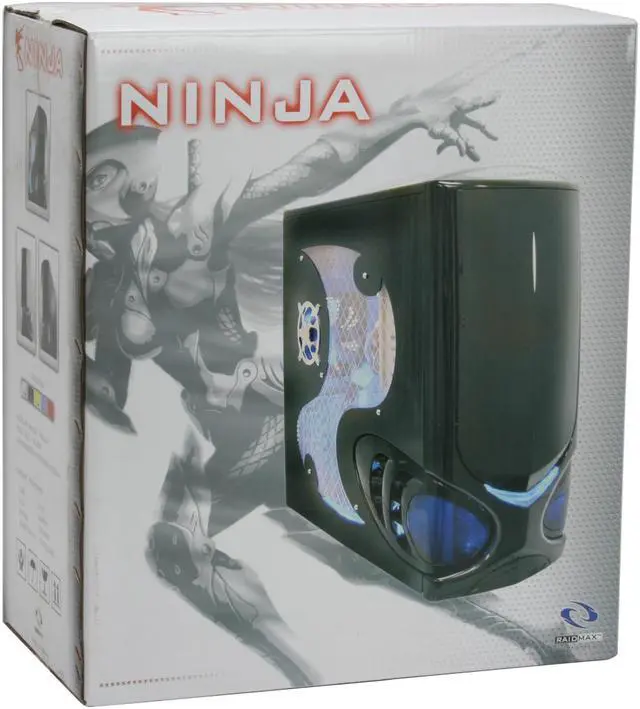 Alt view image 12 of 12 - RAIDMAX NINJA ATX-918WB Black SECC Steel ATX Mid Tower Computer Case