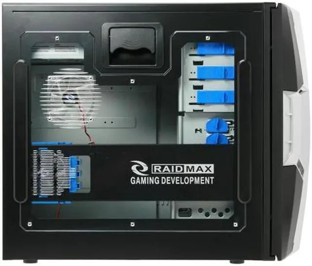 Alt view image 10 of 18 - RAIDMAX AZTEC ATX-619WBP Black/ Silver SECC Steel ATX Mid Tower Computer Case 500W Power Supply