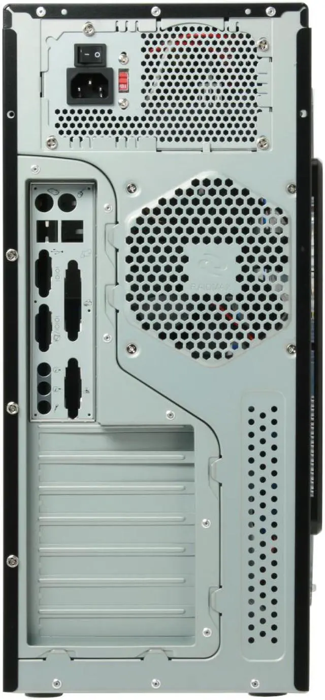 Alt view image 11 of 18 - RAIDMAX AZTEC ATX-619WBP Black/ Silver SECC Steel ATX Mid Tower Computer Case 500W Power Supply