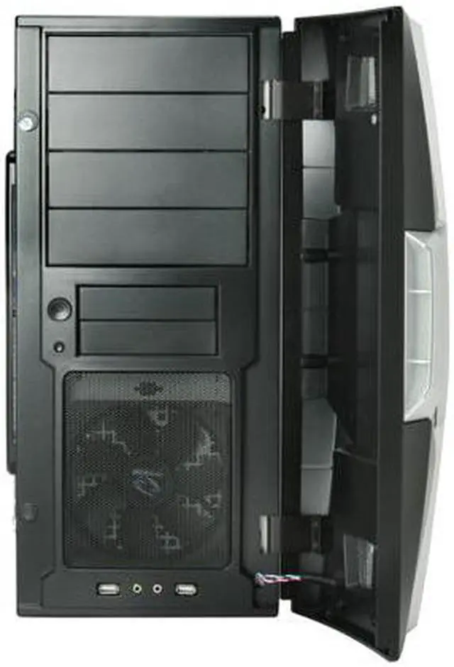 Alt view image 6 of 18 - RAIDMAX AZTEC ATX-619WBP Black/ Silver SECC Steel ATX Mid Tower Computer Case 500W Power Supply