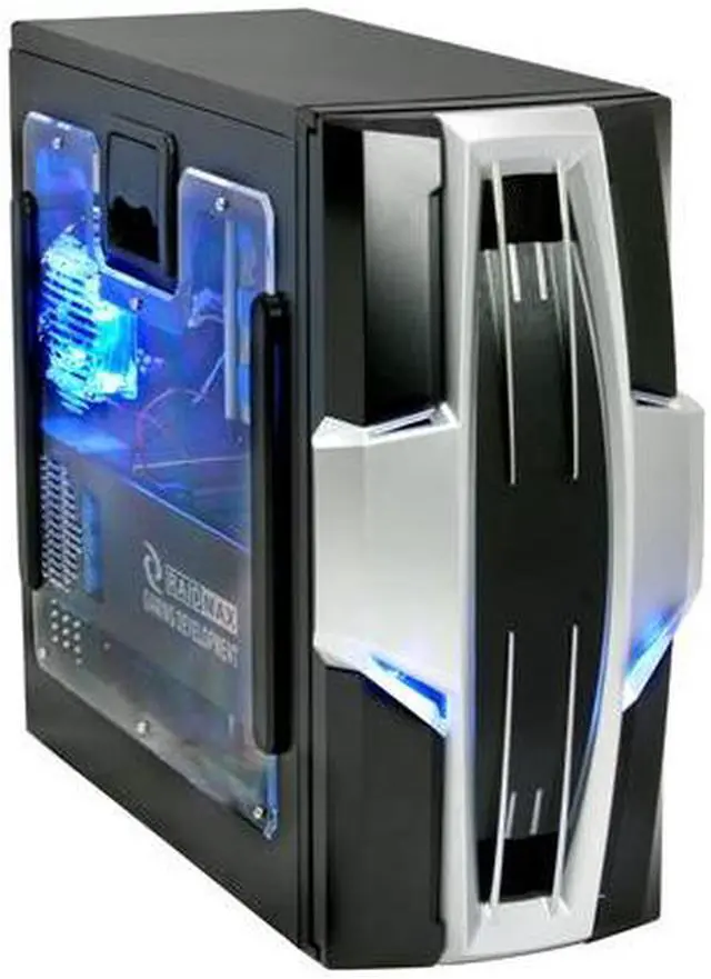 Alt view image 2 of 18 - RAIDMAX AZTEC ATX-619WBP Black/ Silver SECC Steel ATX Mid Tower Computer Case 500W Power Supply