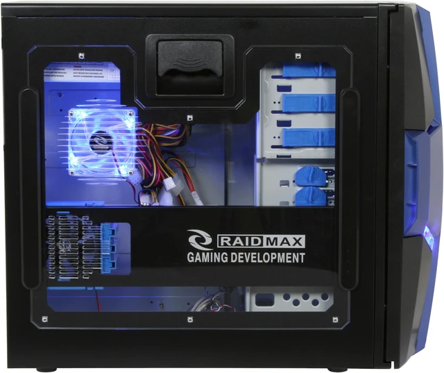 RAIDMAX AZTEC ATX-619WUP Black/ Blue Computer Case - Newegg.com