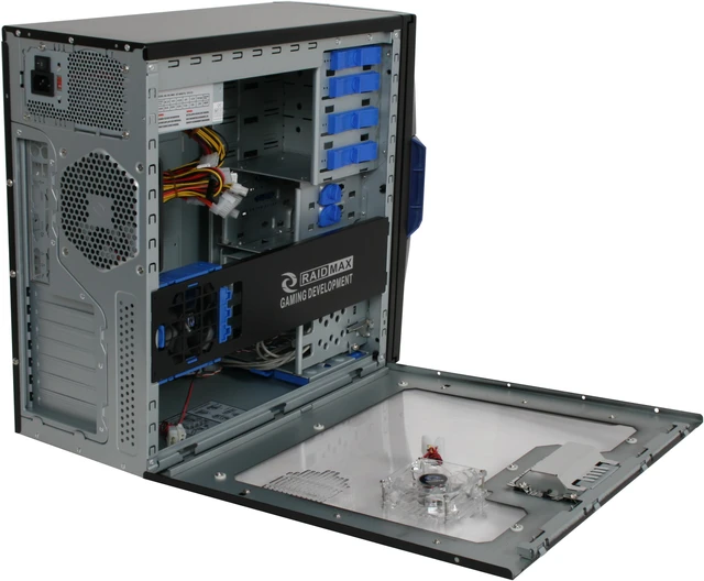 RAIDMAX AZTEC ATX-619WUP Black/ Blue Computer Case - Newegg.com