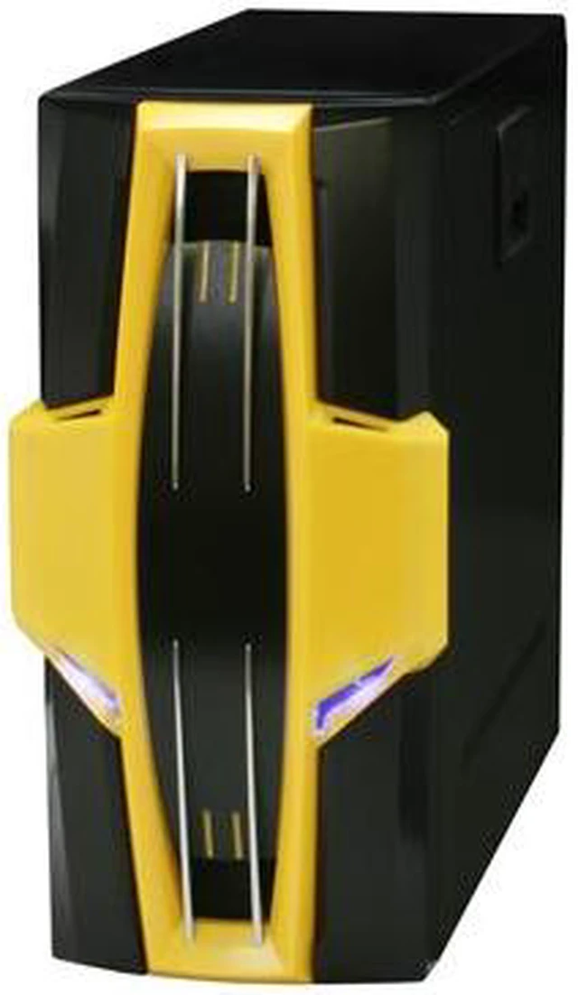 Alt view image 4 of 14 - RAIDMAX AZTEC ATX-619WYP Black/ Yellow SECC Steel ATX Mid Tower Computer Case 500W Power Supply