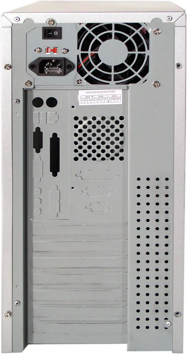 Alt view image 3 of 10 - RAIDMAX ATX-268WSP Silver SECC Steel ATX Mid Tower Computer Case 380W Power Supply