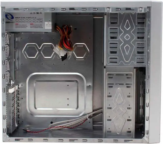 Alt view image 5 of 10 - RAIDMAX ATX-268WSP Silver SECC Steel ATX Mid Tower Computer Case 380W Power Supply