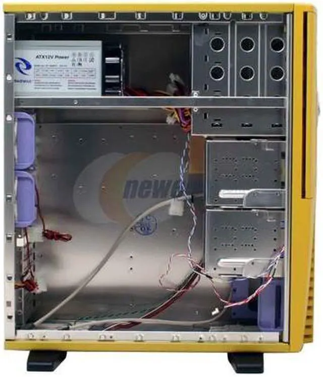 Alt view image 6 of 12 - RAIDMAX Scorpio ATX-668WYP Yellow Aluminum ATX Mid Tower Computer Case 420W Power Supply