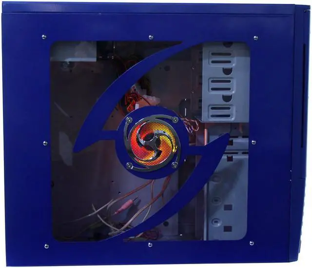 Alt view image 7 of 15 - RAIDMAX Scorpio ATX-868WUP Blue Steel ATX Mid Tower Computer Case 420W Power Supply