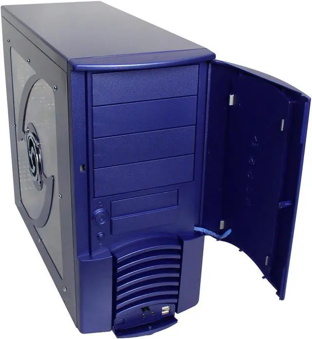 Alt view image 5 of 15 - RAIDMAX Scorpio ATX-868WUP Blue Steel ATX Mid Tower Computer Case 420W Power Supply