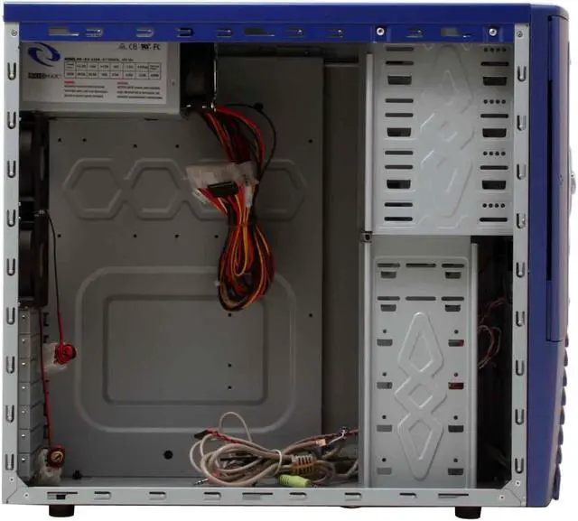 Alt view image 9 of 15 - RAIDMAX Scorpio ATX-868WUP Blue Steel ATX Mid Tower Computer Case 420W Power Supply