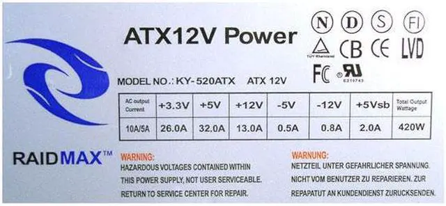 Alt view image 9 of 10 - RAIDMAX Scorpio ATX-868WYP Yellow Steel ATX Mid Tower Computer Case 420W Power Supply