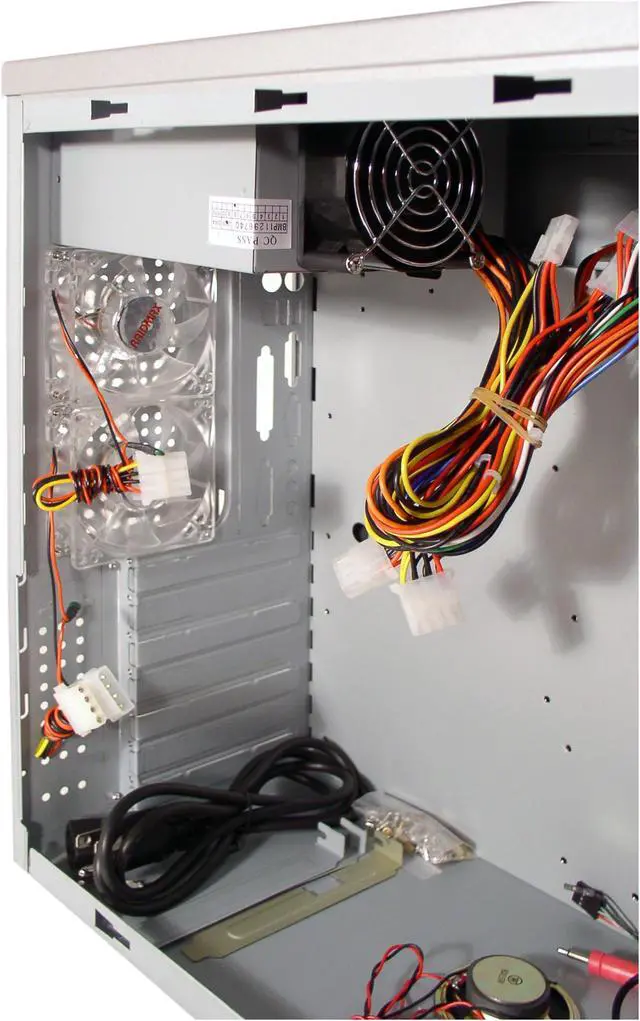 Alt view image 6 of 8 - RAIDMAX Scorpio ATX-868WSP Silver 0.8mm SECC ATX Mid Tower Computer Case 420watts PS2 ATX12V Power Supply