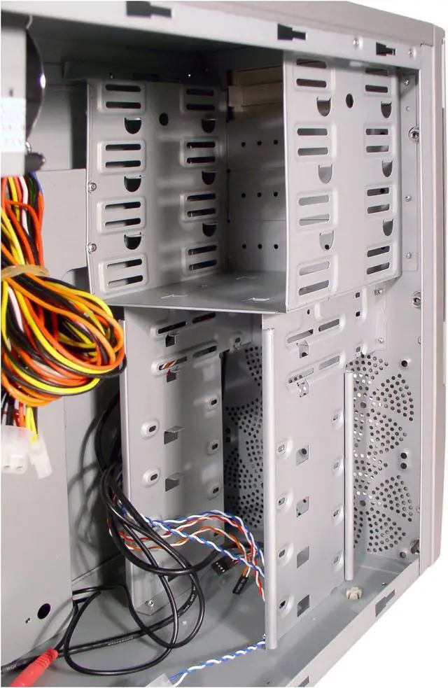 Alt view image 5 of 8 - RAIDMAX Scorpio ATX-868WSP Silver 0.8mm SECC ATX Mid Tower Computer Case 420watts PS2 ATX12V Power Supply