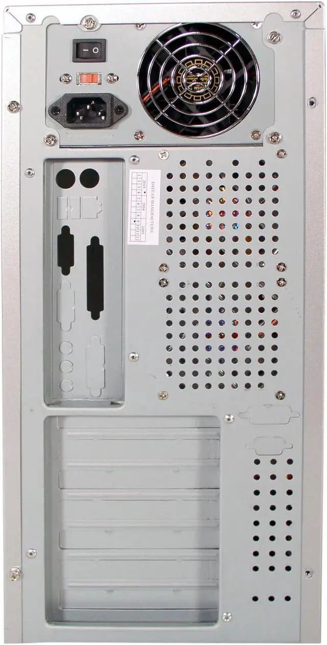 Alt view image 7 of 8 - RAIDMAX Scorpio ATX-868WSP Silver 0.8mm SECC ATX Mid Tower Computer Case 420watts PS2 ATX12V Power Supply
