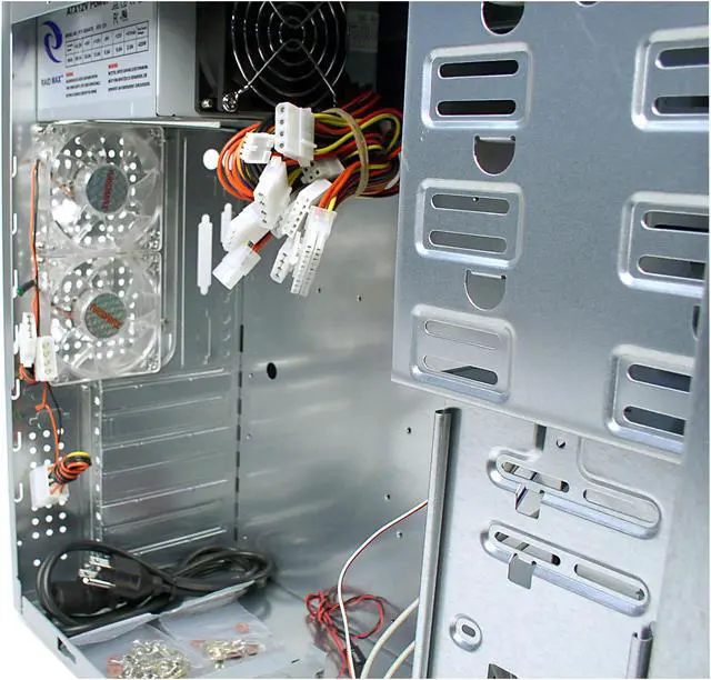 Alt view image 5 of 9 - RAIDMAX Cobra ATX-822WBP Black 0.7mm SECC ATX Mid Tower Computer Case 420watts PS2 ATX12V Power Supply