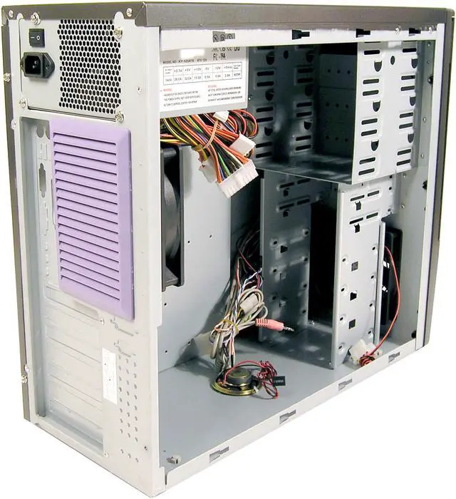 Alt view image 5 of 8 - RAIDMAX Virgo 811TP Black 0.8mm Japenness SECC ATX Mid Tower Computer Case 420watts PS2 ATX12V Power Supply 120mm fan Power Supply