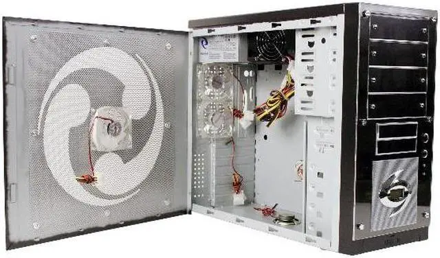 Alt view image 9 of 15 - RAIDMAX Mustang ATX-889WBP Black SECC Steel ATX Mid Tower Computer Case 420watts PS2 ATX12V Power Supply