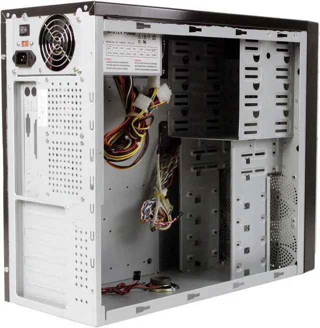Alt view image 10 of 15 - RAIDMAX Mustang ATX-889WBP Black SECC Steel ATX Mid Tower Computer Case 420watts PS2 ATX12V Power Supply