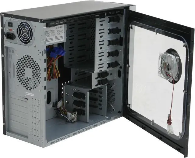Alt view image 10 of 17 - RAIDMAX X1 ATX-909WBP Black/ Silver 0.7mm Japanese SECC Body / Aluminum Faceplate ATX Mid Tower Computer Case 450watts PS2 ATX12V SATA Ready Power Supply