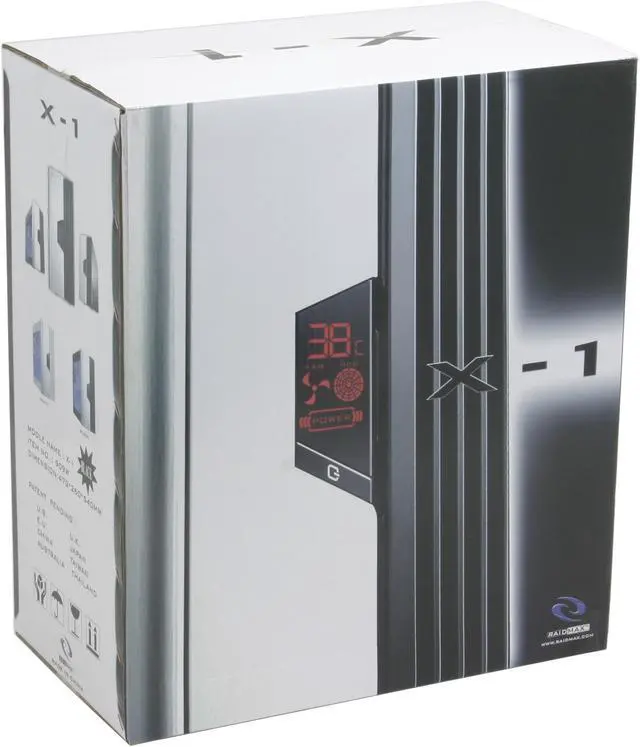 Alt view image 16 of 17 - RAIDMAX X1 ATX-909WBP Black/ Silver 0.7mm Japanese SECC Body / Aluminum Faceplate ATX Mid Tower Computer Case 450watts PS2 ATX12V SATA Ready Power Supply