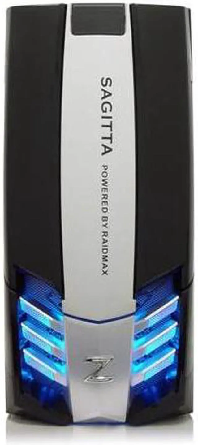 Alt view image 2 of 19 - RAIDMAX SAGITTA 1 ATX-921WBP Black / Silver 0.7mm SECC Steel ATX Mid Tower Removable MB Computer Case With 450W Power Supply