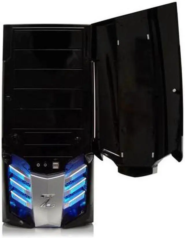 Alt view image 4 of 19 - RAIDMAX SAGITTA 1 ATX-921WBP Black / Silver 0.7mm SECC Steel ATX Mid Tower Removable MB Computer Case With 450W Power Supply