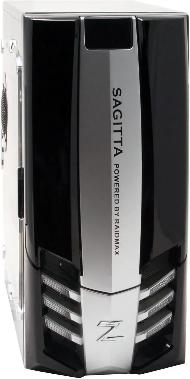 Alt view image 8 of 19 - RAIDMAX SAGITTA 1 ATX-921WBP Black / Silver 0.7mm SECC Steel ATX Mid Tower Removable MB Computer Case With 450W Power Supply