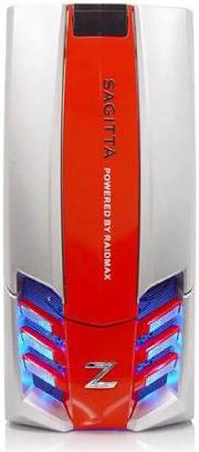 Alt view image 2 of 18 - RAIDMAX Sagitta ATX-921WSP Silver / Red SECC Steel ATX Mid Tower Computer Case 450W Power Supply