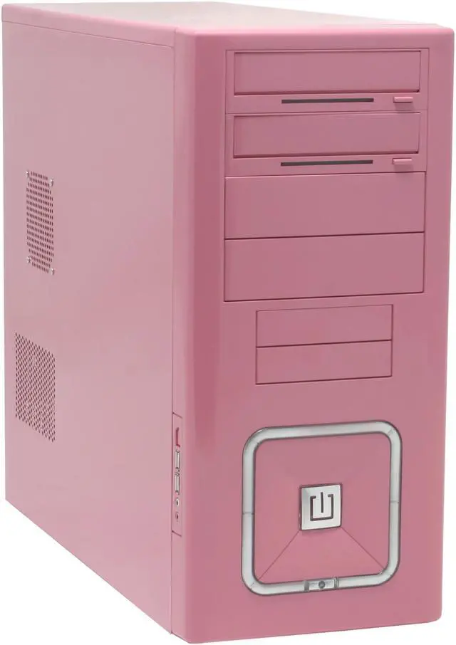 Alt view image 2 of 16 - RAIDMAX O² ATX-302KP Pink Steel ATX Mid Tower Computer Case 420W Power Supply