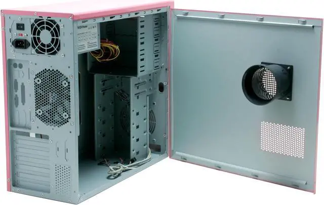 Alt view image 9 of 16 - RAIDMAX O² ATX-302KP Pink Steel ATX Mid Tower Computer Case 420W Power Supply