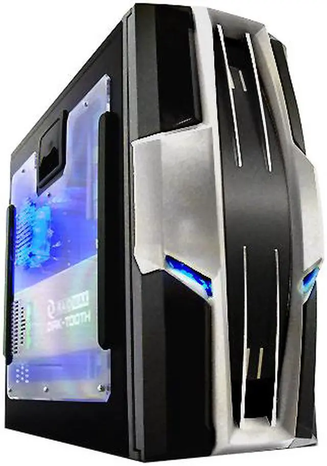 Main image of RAIDMAX AZTEC ATX-619WB Black/ Silver 1.0mm SECC Steel ATX Mid Tower Foldout MB Computer Case