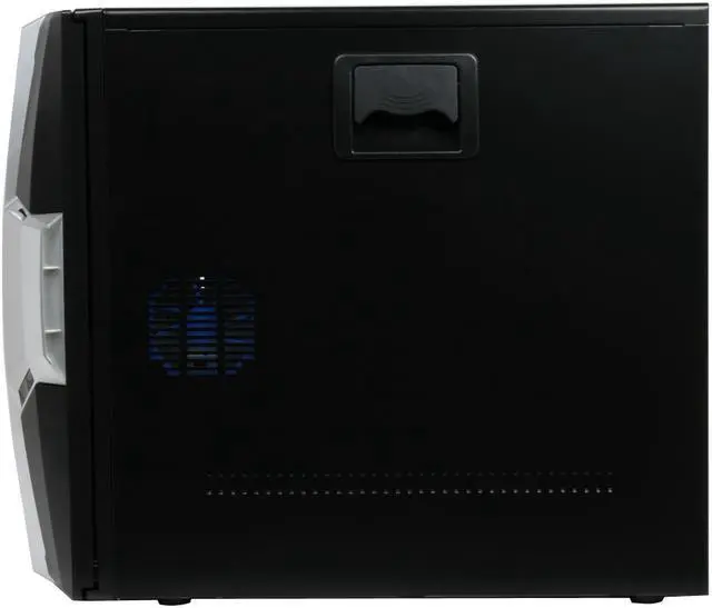Alt view image 12 of 14 - RAIDMAX AZTEC ATX-619WB Black/ Silver 1.0mm SECC Steel ATX Mid Tower Foldout MB Computer Case