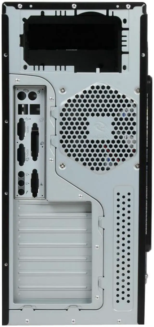Alt view image 13 of 14 - RAIDMAX AZTEC ATX-619WB Black/ Silver 1.0mm SECC Steel ATX Mid Tower Foldout MB Computer Case