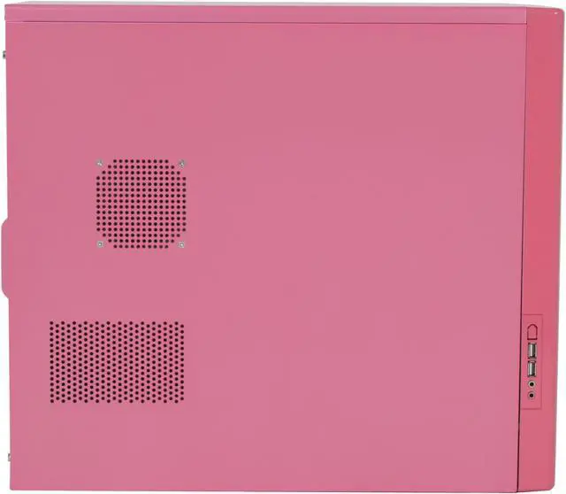 Alt view image 5 of 12 - RAIDMAX O² ATX-302K Pink Steel ATX Mid Tower Computer Case