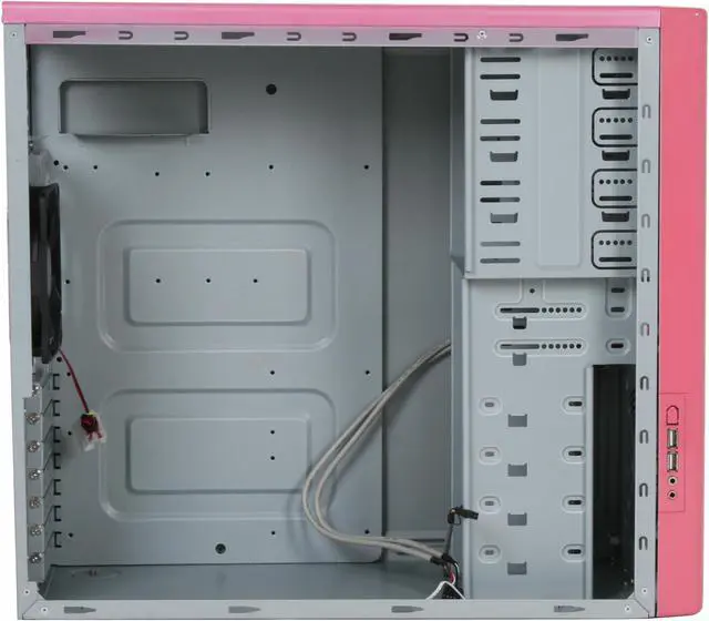 Alt view image 8 of 12 - RAIDMAX O² ATX-302K Pink Steel ATX Mid Tower Computer Case
