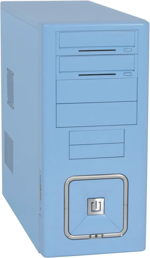 Alt view image 2 of 12 - RAIDMAX O² ATX-302U Blue Steel ATX Mid Tower Computer Case