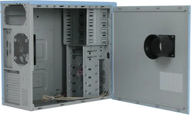 Alt view image 6 of 12 - RAIDMAX O² ATX-302U Blue Steel ATX Mid Tower Computer Case