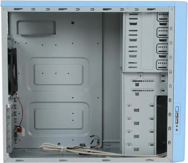 Alt view image 8 of 12 - RAIDMAX O² ATX-302U Blue Steel ATX Mid Tower Computer Case