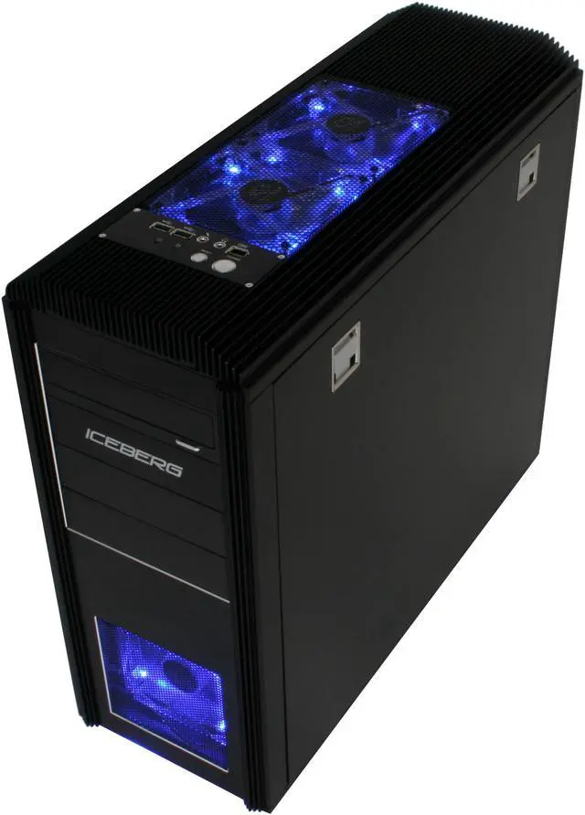 Alt view image 9 of 12 - RAIDMAX ICEBERG ATX-012WB Black 3mm Aluminum ATX Mid Tower Computer Case