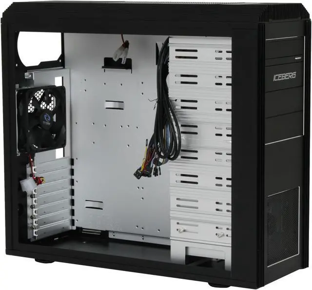 Alt view image 8 of 12 - RAIDMAX ICEBERG ATX-012WB Black 3mm Aluminum ATX Mid Tower Computer Case