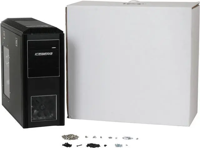 Alt view image 12 of 12 - RAIDMAX ICEBERG ATX-012WB Black 3mm Aluminum ATX Mid Tower Computer Case