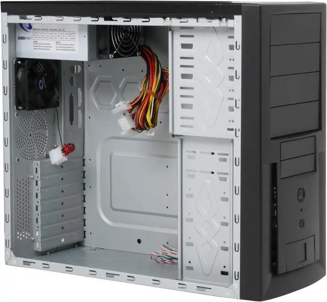 Alt view image 9 of 12 - RAIDMAX Elite ATX-208BP Black 0.7mm SECC Steel ATX Mid Tower Computer Case 450W Power Supply