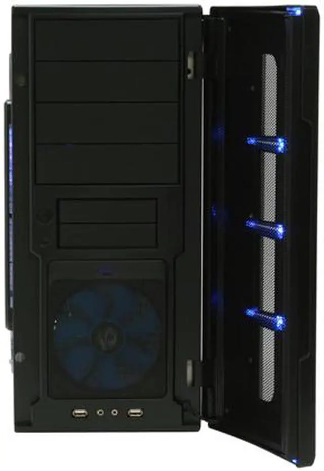 Alt view image 7 of 16 - RAIDMAX SMILODON ATX-612WB530P Black 1.0mm SECC Steel ATX Mid Tower Foldout MB Computer Case With 530W Modular LED Power Supply